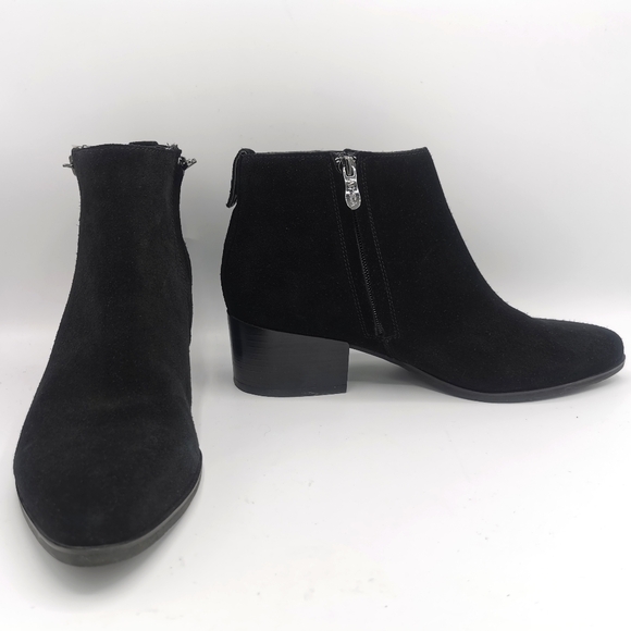 SIZE 9M ARTICA, Black Suede Ankle Rain / Winter Bootie EUC B59 - Picture 16 of 16